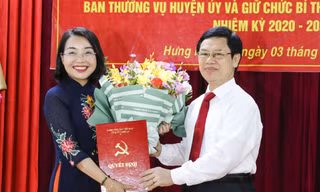 Quyền Bí thư tỉnh đoàn Nghệ An được điều động làm Bí thư Huyện ủy