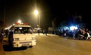 Hiện trường vụ tai nạn khiến hai nam thanh niên tử vong tại chỗ