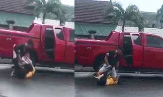 Hình ảnh Thắng đánh vợ tại Bệnh viện. Ảnh cắt từ clip