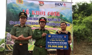 Đoàn công an tỉnh Nghệ An khởi công nhà Vì nghĩa tình đồng đội