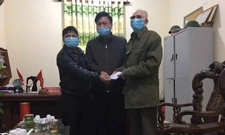 Cựu chiến binh bị mù 2 mắt nhờ hàng xóm chở đi ủng hộ chống dịch