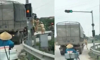 Hiện trường vụ việc. Ảnh cắt từ video