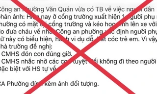 Công an bác bỏ thông tin ‘bắt cóc trẻ em’ ở quận Hà Đông