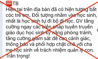 Công an quận Hoàng Mai: Không xảy ra ‘bắt cóc trẻ em’ trên địa bàn