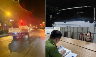 Nữ tài xế xe tải đi vào đường cấm, tông cặp vợ chồng đi xe máy thương vong