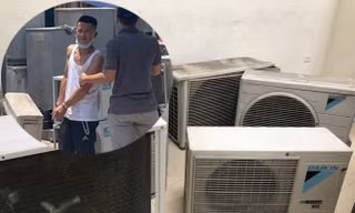 Bắt siêu trộm đánh cắp loạt điều hoà của các công sở ở Hà Nội