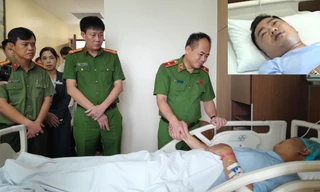 Thiếu tá cảnh sát bị trúng đạn kể lại thời điểm vây bắt kẻ bắt cóc bé 7 tuổi ở Hà Nội 