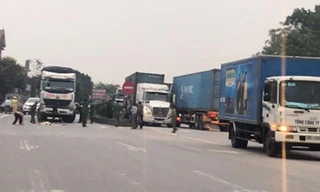 Hiện trường nơi bé gái tử vong. Ảnh: L.S.