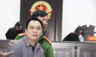 Lái xe container Lê Ngọc Hoàng tại phiên tòa phúc thẩm (Ảnh: CTV).