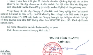 Ký một văn bản, bà Đặng Thị Hoàng Yến hé lộ sắp có biến động nhân sự ở Tân Tạo