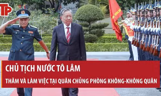 [VIDEO] Chủ tịch nước Tô Lâm thăm và làm việc tại Quân chủng Phòng không - Không quân