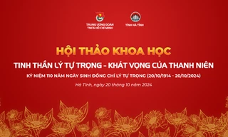 Hội thảo khoa học 'Tinh thần Lý Tự Trọng - Khát vọng của thanh niên'