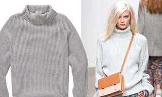 Áo len kết hợp chân váy cho thời trang Thu Đông