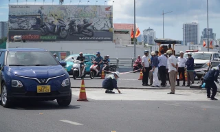 Bắt đầu siêu âm kiểm tra vết sụt lún trên nút giao nghìn tỷ ở Nha Trang