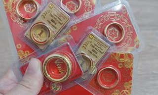 Giá vàng nhẫn tròn giảm về mức 83,1 triệu đồng/lượng. Ảnh:QN. 