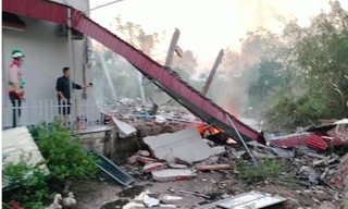 Hai phụ nữ tử vong, một cháu bé bị thương trong vụ nổ gây sập nhà ở Ninh Bình