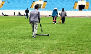 Mỹ Đình thường xuyên bị nhắc về chất lượng mặt sân ở các trận đấu của đội tuyển Việt Nam. 