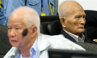 Hai cựu thủ lĩnh Khieu Samphan và Nuon Chea