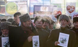 Người biểu tình ở Chechnya