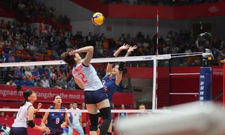 Đội tuyển bóng chuyền nữ không thể gây bất ngờ trước Nhật Bản, sẽ tranh HCĐ Asiad 19 (ảnh Linh Hoàng)