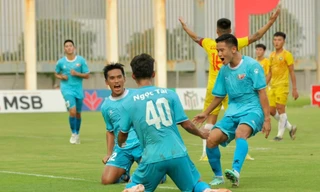 PVF vượt qua Đông Á Thanh Hoá để giành quyền vào chung kết giải U21 quốc gia 2024 (ảnh Anh Thư) 