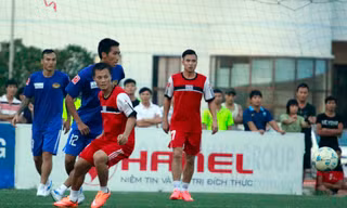 Tuyển thủ quốc gia Thành Lương trong màu áo Hải Anh