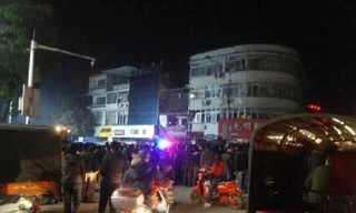 Khu vực xảy ra vụ nổ.