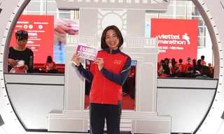 Nguyễn Thị Oanh sẽ tranh tài ở giải chạy xuyên 3 nước Đông Dương, chặng tại Hà Nội (ảnh Hiển Hiển)