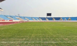 VPF cho biết chất lượng sân Mỹ Đình được cải thiện, đảm bảo cho trận đấu của Thể Công với Quảng Nam vòng 17 V-League (ảnh Thu Huyền)