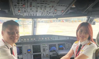 Những chuyến bay Tết và tình yêu bầu trời của gia đình phi công Vietjet