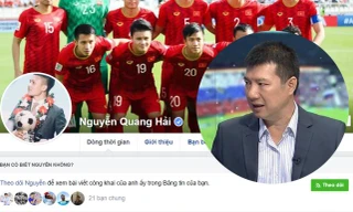 Bình luận viên Vũ Quang Huy tin sự cố bị hack facebook sẽ không ảnh hưởng tới phong độ của Quang Hải. 