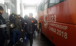 Đội tuyển U23 Việt Nam đã có mặt ở khách sạn Jinling Grand, Côn Sơn (Giang Tô).