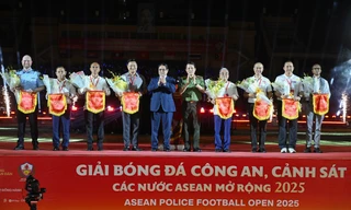 Thủ tướng Phạm Minh Chính tham dự lễ khai mạc giải bóng đá Công an, cảnh sát các nước ASEAN mở rộng 2025 (ảnh V.A)