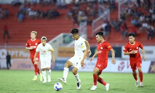 Mạc Hồng Quân và các đồng đội liệu có vượt qua được cuộc đua căng thẳng ở đáy bảng? (ảnh Anh Tú)