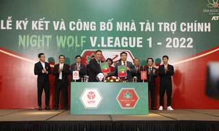 V-League có nhà tài trợ mới đến từ một thương hiệu của Việt Nam. (ảnh Anh Tú)