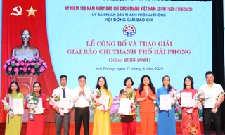 Báo Tiền Phong đạt giải B Giải Báo chí thành phố Hải Phòng
