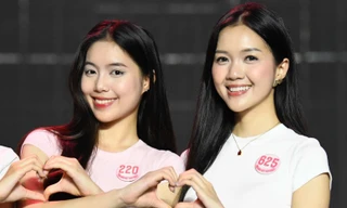 Thí sinh Hoa hậu Việt Nam đón chờ màn đồng diễn cùng Hồ Ngọc Hà