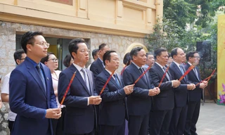 Dâng hương tưởng niệm Tổng Bí thư Trần Phú tại di tích quốc gia 90 Thợ Nhuộm