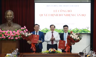 Bộ Văn hóa, Thể thao và Du lịch công bố quyết định bổ nhiệm cán bộ