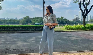 Sinh 1 tuần sinh mổ, MC Phương Mai đã đi giày cao gót, trẻ trung ra phố