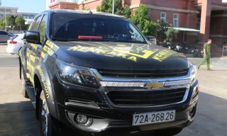 Chiếc xe Vinh dùng để đi thu hồi nợ tàng trữ ma tuý bị công an phát hiện 