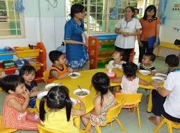 Trường mầm non Hồng Yến nơi xảy ra dịch Tay chân miêng làm 27 trẻ mắc