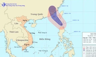 Áp thấp mạnh lên thành bão