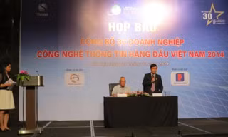 Hiệp hội Phần mềm & Dịch vụ CNTT Việt Nam công bố 30 doanh nghiệp CNTT hàng đầu Việt Nam 2014.
