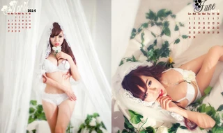 Ngắm bộ ảnh lịch rực lửa của hotgirl Mai Thỏ