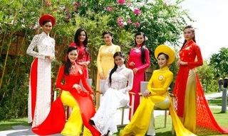 Màn trình diễn áo dài của thí sinh Hoa hậu