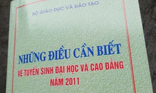 Bộ GD-ĐT không in tài liệu 'Những điều cần biết về tuyển sinh'