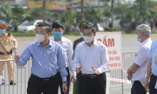 Lãnh đạo UBND thành phố Hà Nội kiểm tra công tác phòng chống dịch tại Bệnh viện K cơ sở Tân Triều