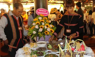 Muối chấm không thể thiếu trên mâm cơm tại các lễ hội của đồng bào Tây Nguyên 