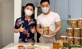 Diễn viên Don Nguyễn và Thanh Tú làm đồ ăn bán online để kiếm thêm thu nhập